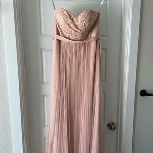 Jenny Yoo Juliette Convertible Pink dress with Lace on top Size 4